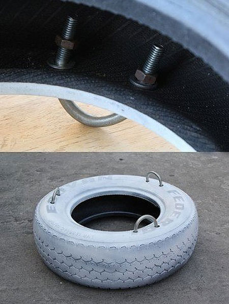 DIY swing from а car tire